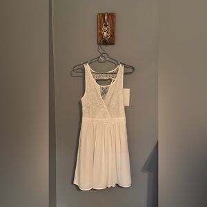 Charlotte Russe White Lace Mini Dress